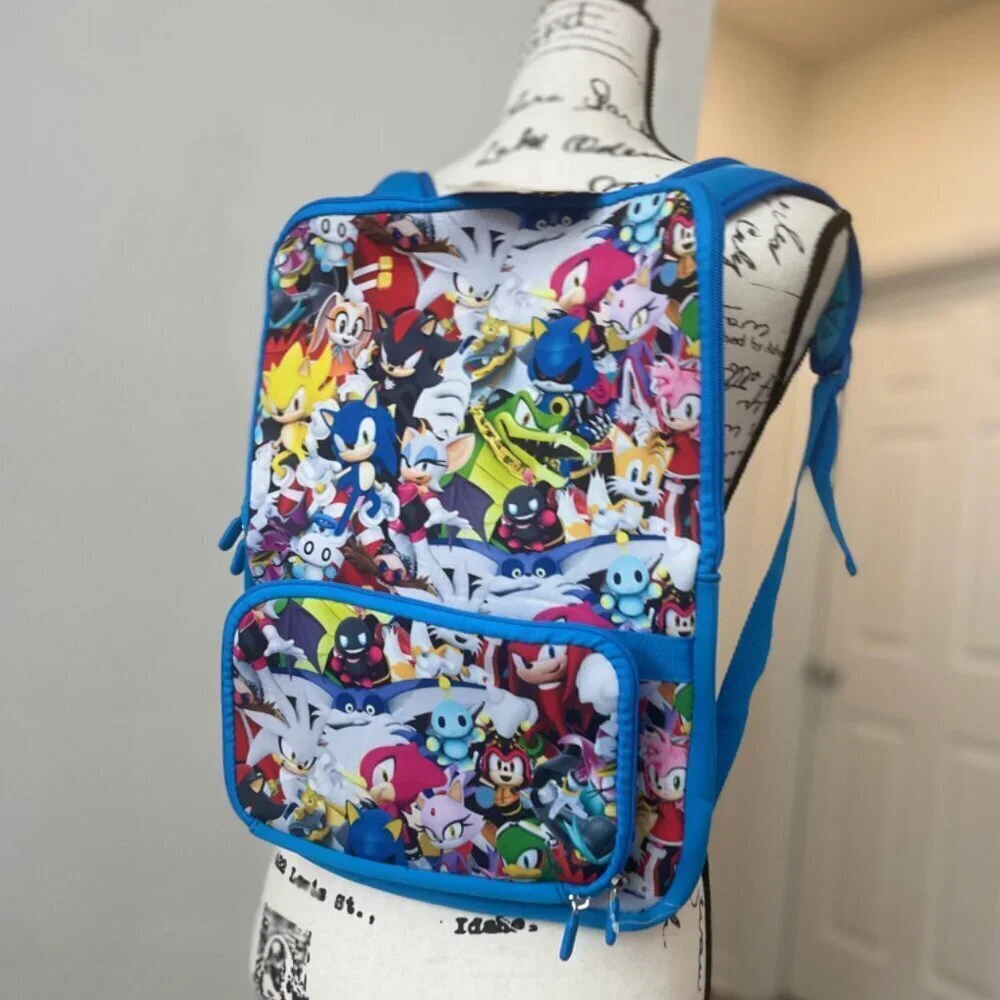 SONIC THE HEDGEHOG LAPTOP BACKPACK‎ AND GAME CASE GAMER GAMING VERSATILE ICONIC